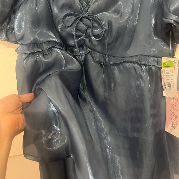 Elegant Blue Mini Dress - Picture 10 of 10